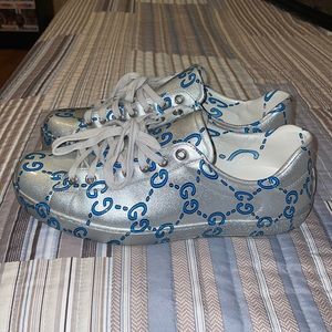 Gucci Ace sneakers blue and silver